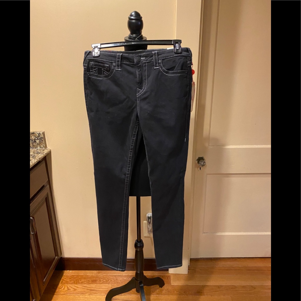 True Religion Super Skinny Grey Anvil Sn Jeans.